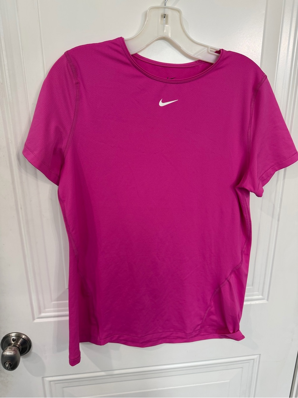 Nike Women's Hot Pink Short Sleeve Dri-FIT Tee